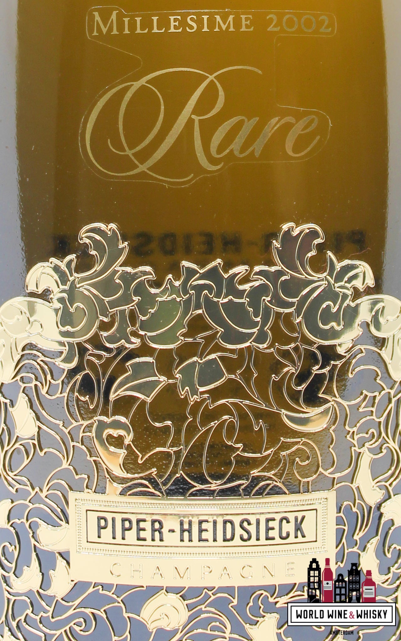 Piper-Heidsieck Millesime 2002 Zeldzaam - Champagne Brut - Gouden editie