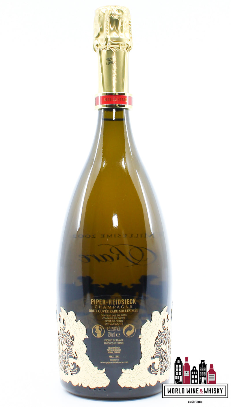Piper-Heidsieck Millesime 2002 Zeldzaam - Champagne Brut - Gouden editie