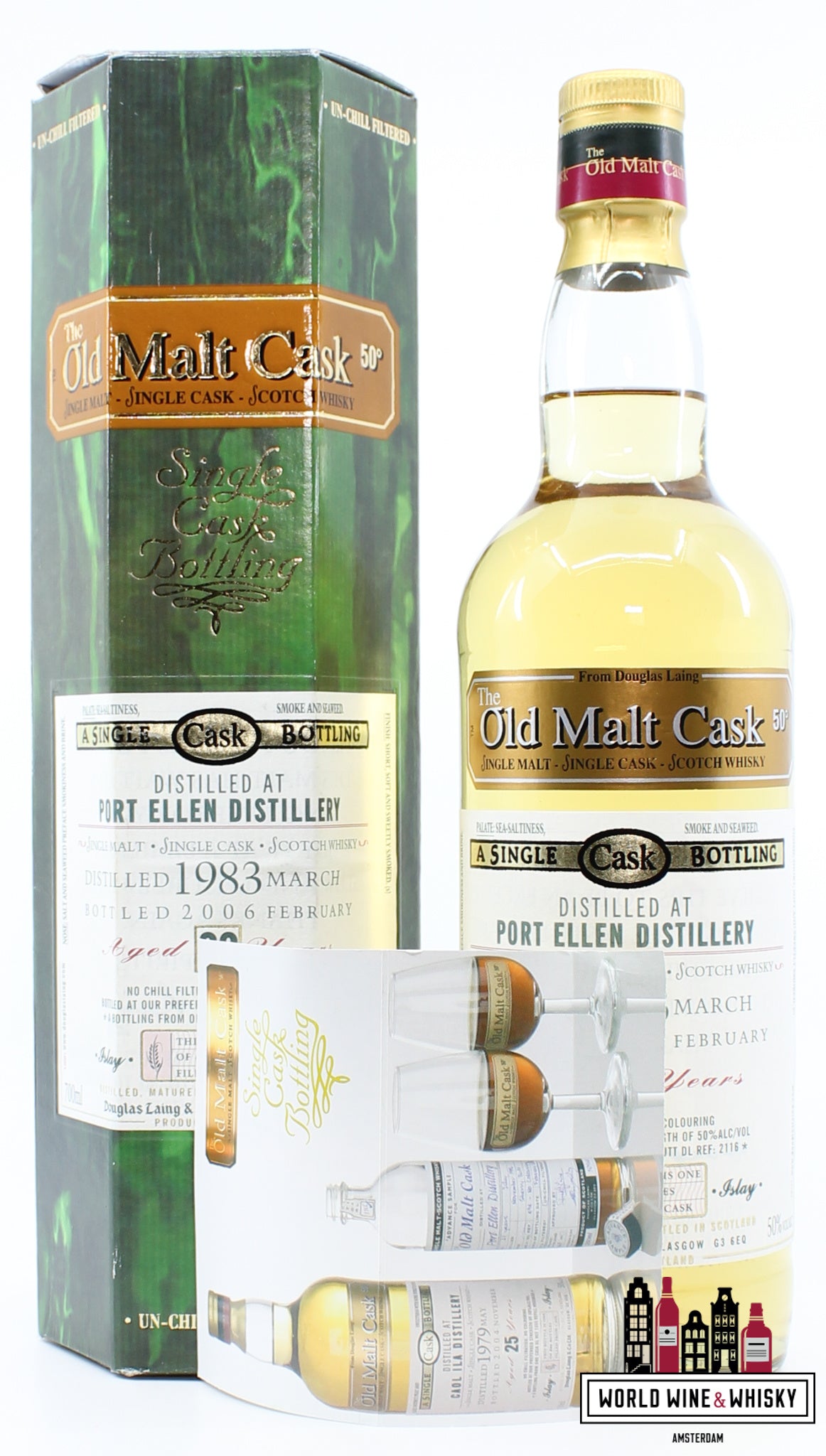 Port Ellen 22 jaar oud 1983 2006 - Old Malt Cask - Douglas Laing - Cask DL 2116 50% (gesloten distilleerderij)