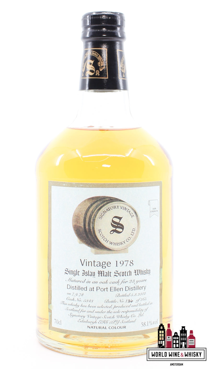 Port Ellen 23 jaar oud 1978 2002 - Vat 5343 - Vintage Collectie - Signatory Vintage 58,1% (1 van 265)