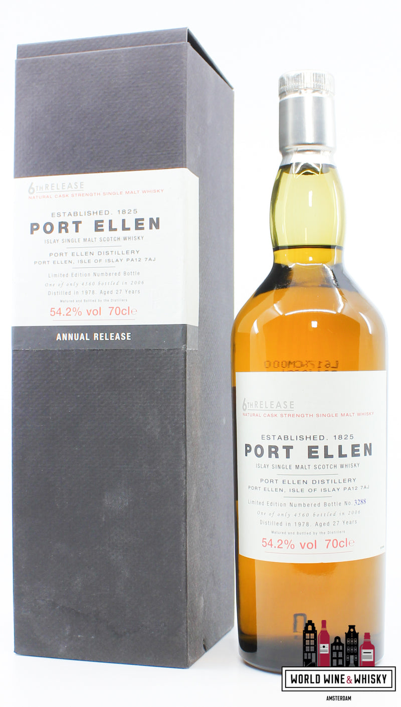 Port Ellen 27 jaar oud 1978 2006 - 6e release - Diageo Special Releases 2006 54,2% (1 van 4560)