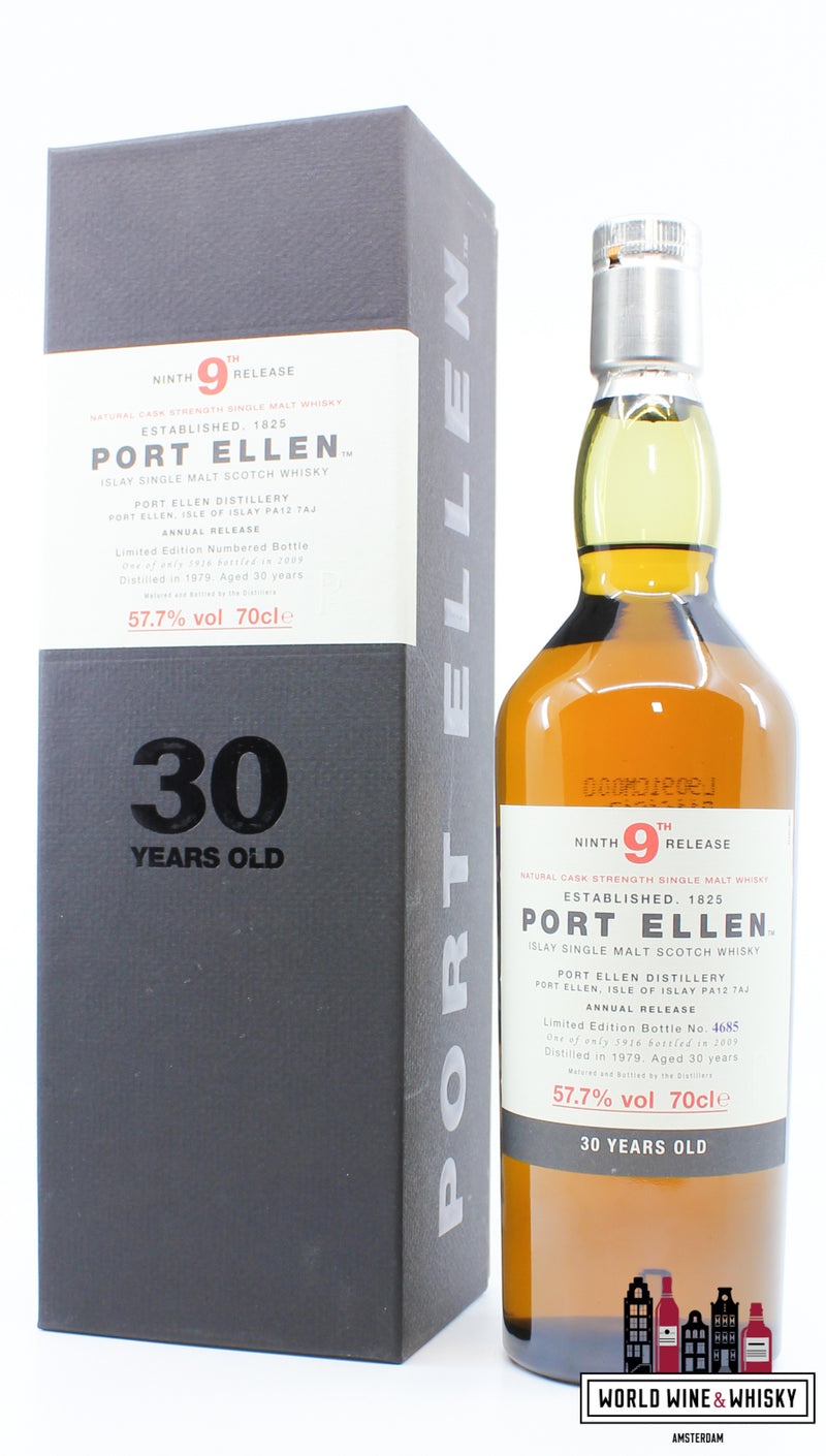Port Ellen 30 jaar oud 1979 2009 - 9e release - 1 van 5916 57,7% (gesloten distilleerderij)