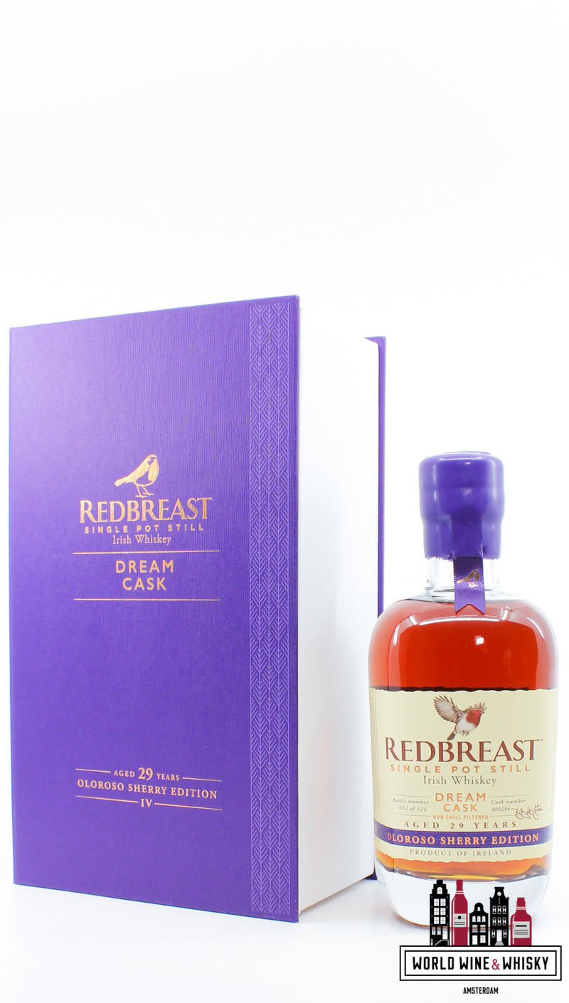 Redbreast 29 Years Old 2021 - Dream Cask - Oloroso sherry Edition IV - Cask 400294 51,2% (1 van 924)