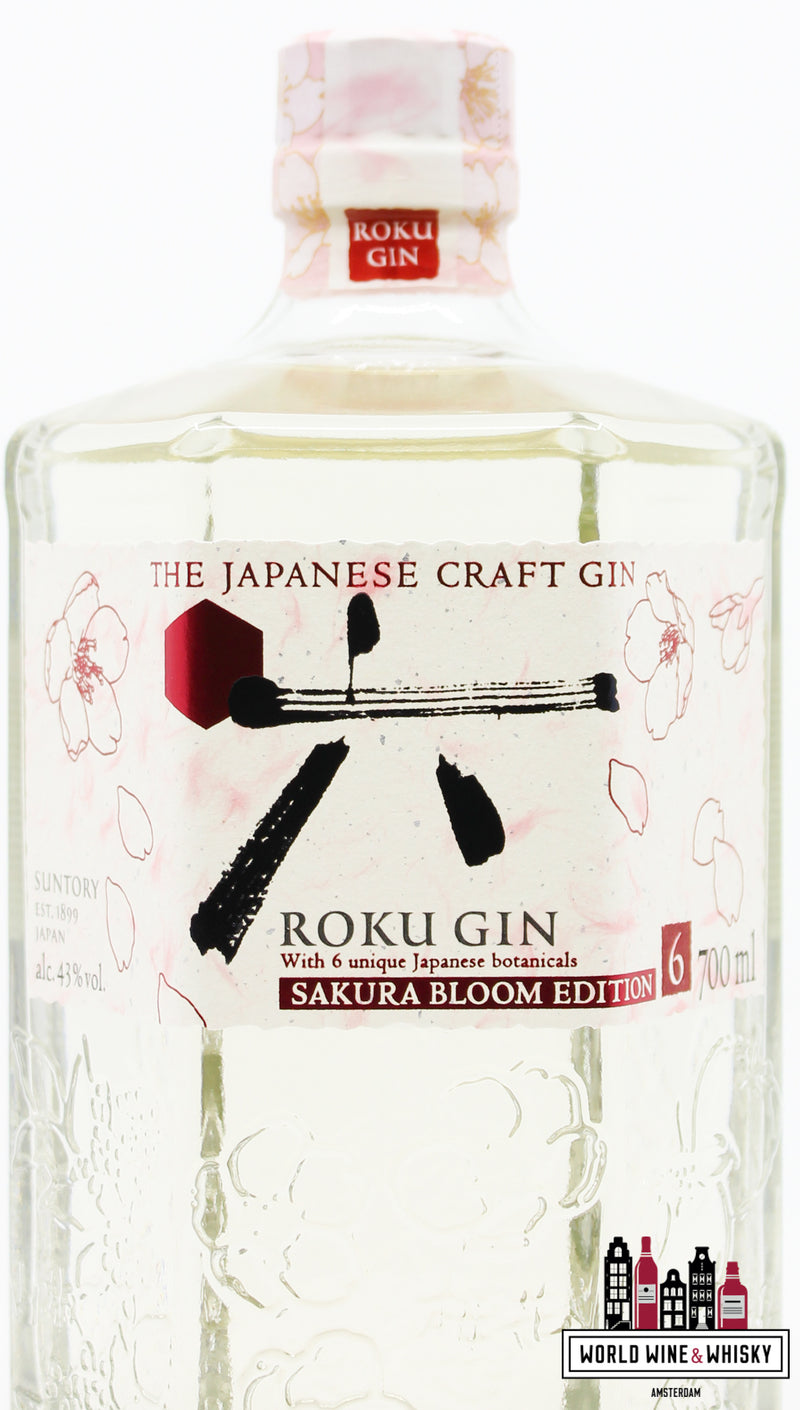 Roku Gin - Sakura Bloom Edition 6 - De seizoensfestivalcollectie - De Japanse ambachtelijke gin (Suntory) 43%