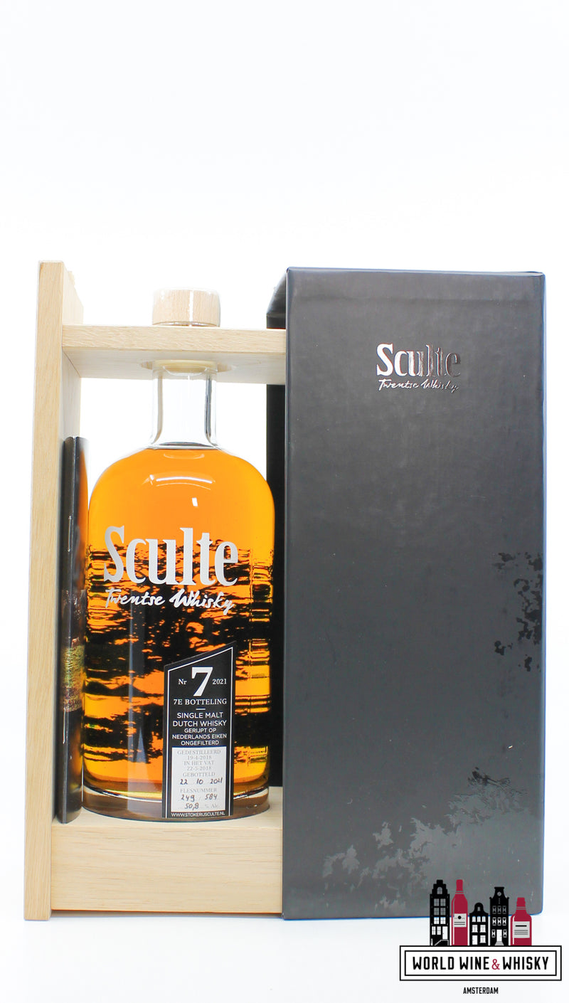 Sculte 3 Years Old 2018 2021 - 7e Botteling - Single Malt Dutch Whisky 50,8% (1 van 584)