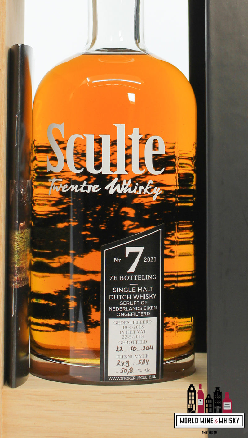 Sculte 3 Years Old 2018 2021 - 7e Botteling - Single Malt Dutch Whisky 50,8% (1 van 584)
