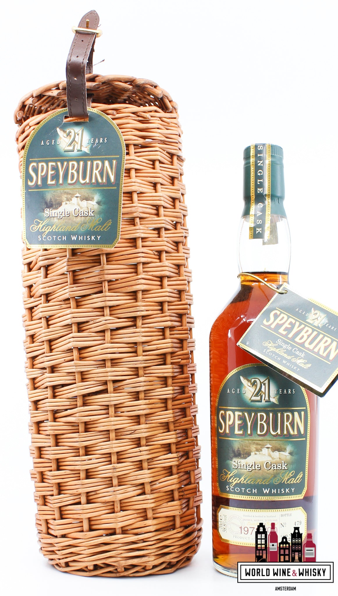 Speyburn 21 Years Old 1978 1999 - Single Cask - Cask 2867 58,8% (in luxe koffer)