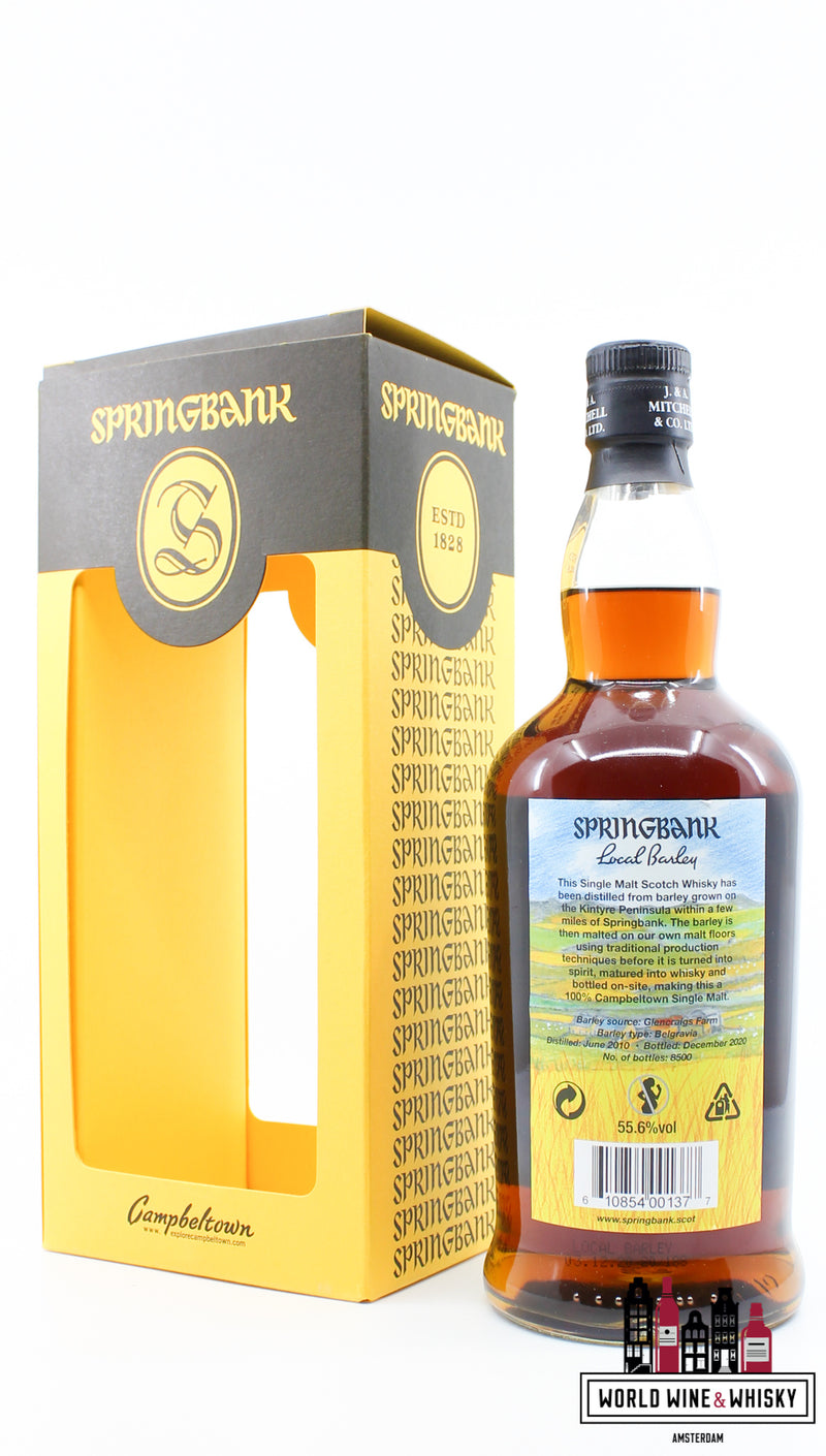 Springbank 10 jaar oud 2010 2020 - Lokale gerst 55,6% (1 van 8500)