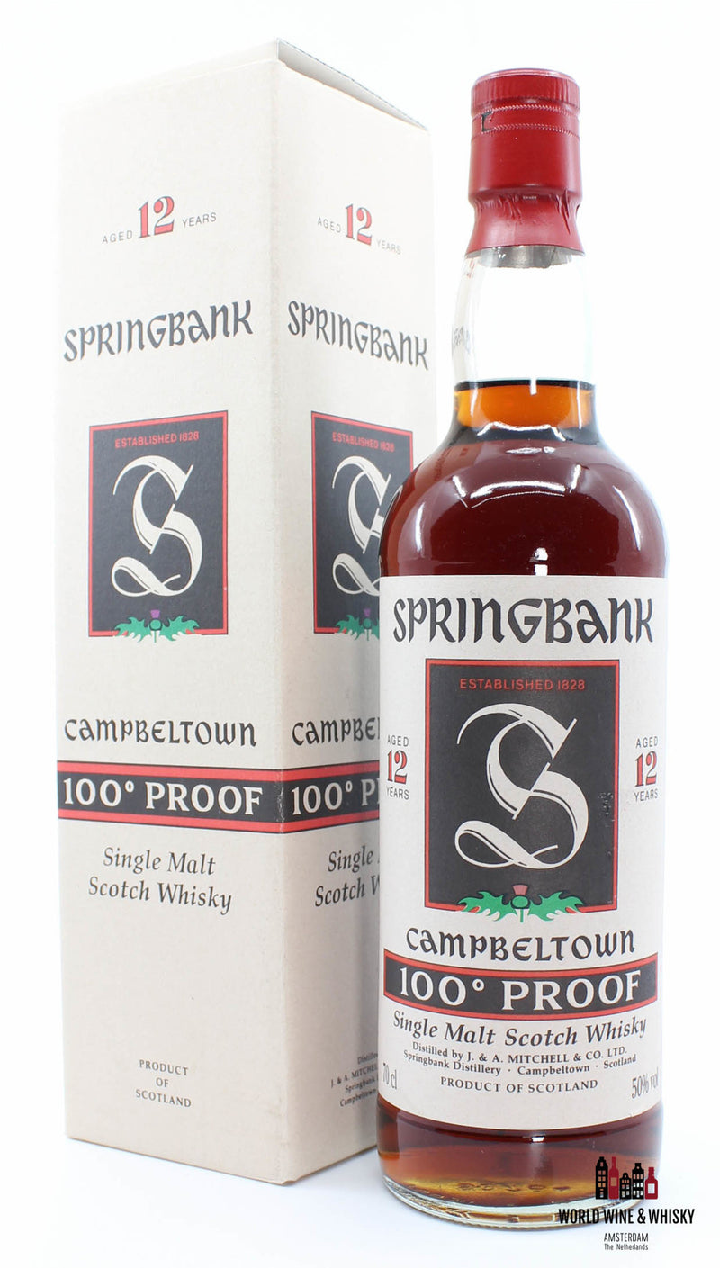 Springbank 12 Years Old 100° Proof Groene Distel 50% 700ml (in kartonnen doos)