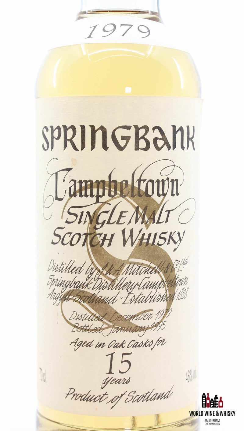 Springbank 15 jaar oud 1979 1995 - Big Golden S 46%