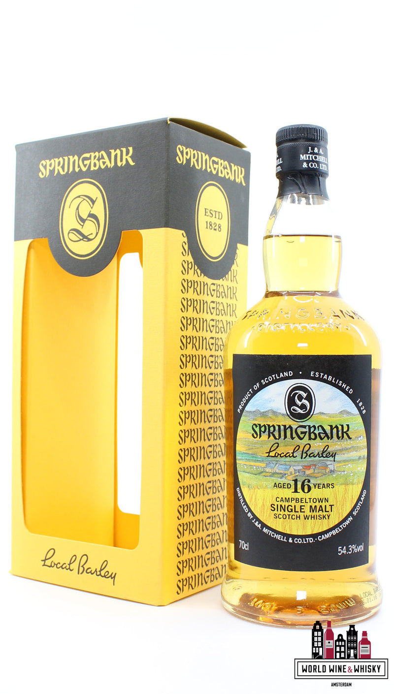 Springbank 16 jaar oud 1999 2016 - Lokale gerst 54,3% (1 van 9000)