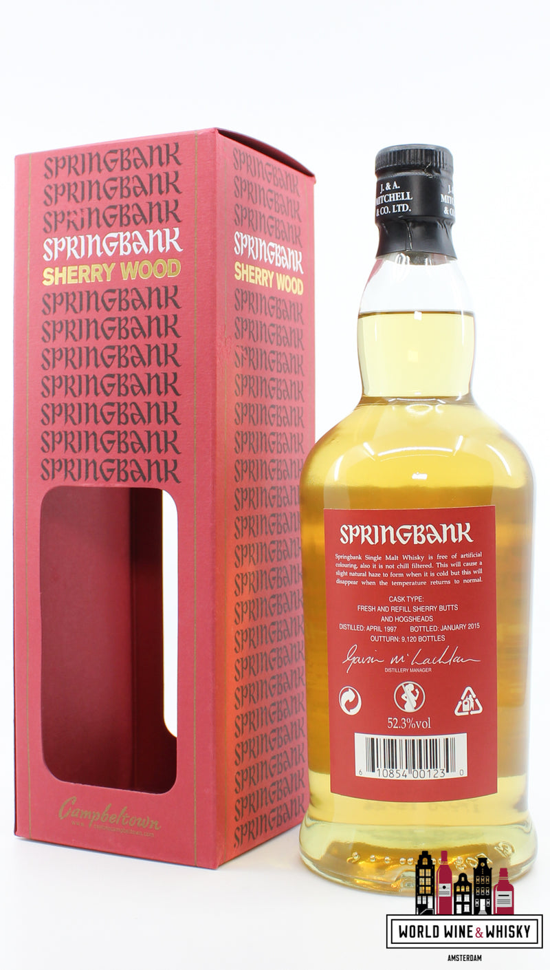 Springbank 17 Years Old 1997 2015 - Sherry Wood - Rode editie 52,3% (1 van 9120)