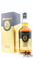 Springbank 21 Years Old 2021 - Limited Edition - Zwart/Gouden Editie 46% (1 van 3600) - Marge