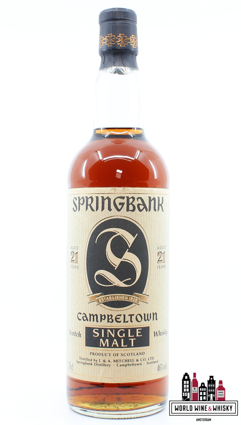 Springbank 21 jaar oud - Campbeltown Single Malt 46%