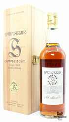 Springbank 25 Years Old 1998 - Millennium Bottling Limited Edition - Big Golden S 46%
