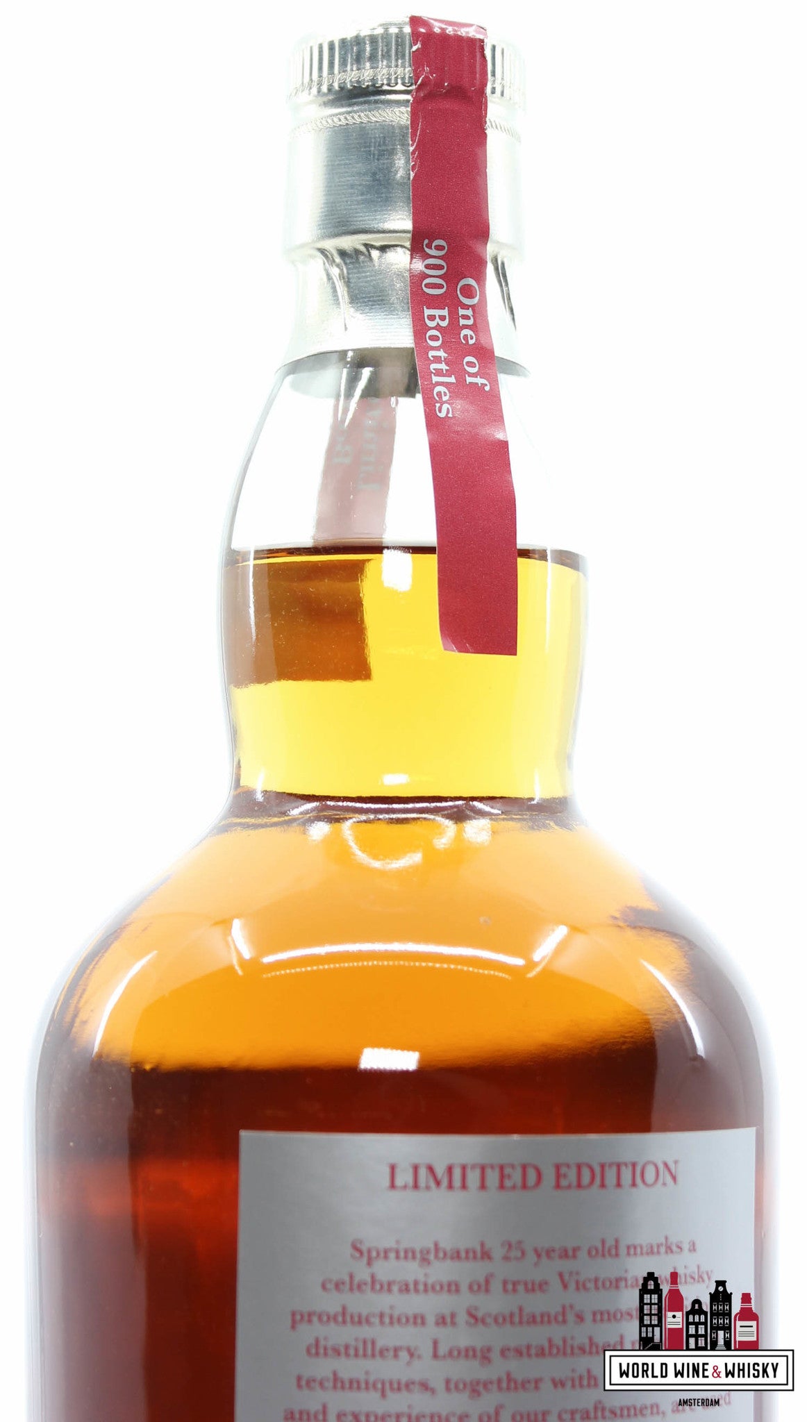Springbank 25 Years Old 2016 Limited Edition - Rood/Zilveren Editie 46% (1 van 900)