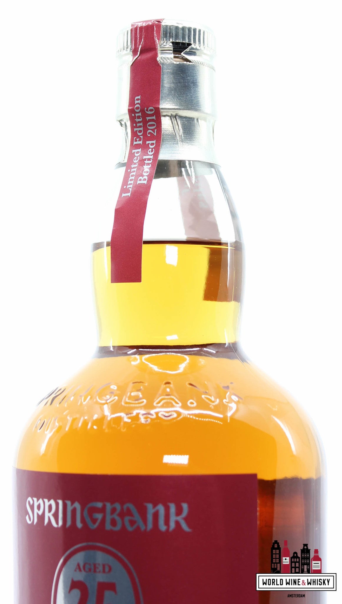 Springbank 25 Years Old 2016 Limited Edition - Rood/Zilveren Editie 46% (1 van 900)
