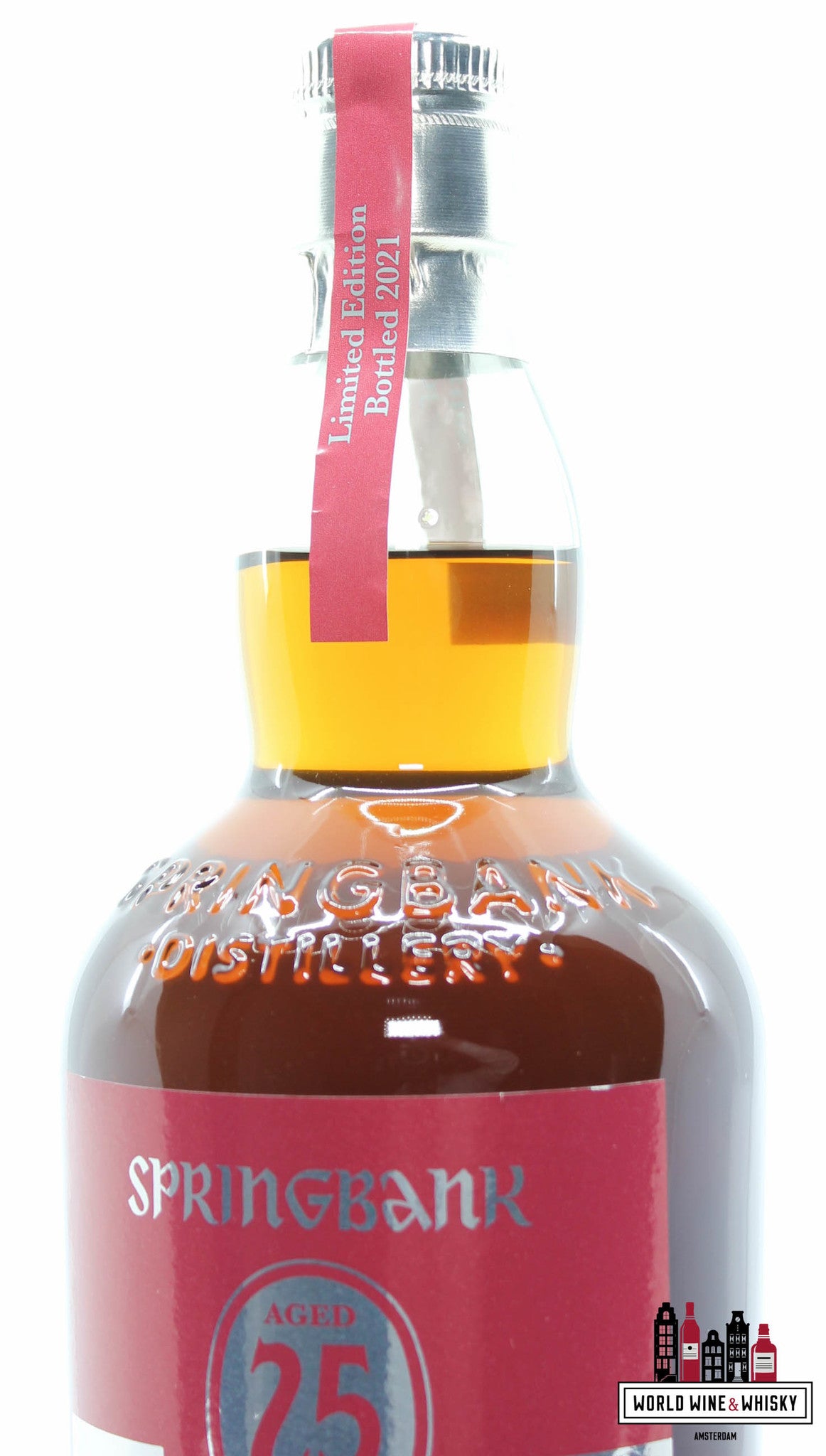 Springbank 25 Years Old 2021 Limited Edition - Rood/Zilveren Editie 46% (1 van 1400)