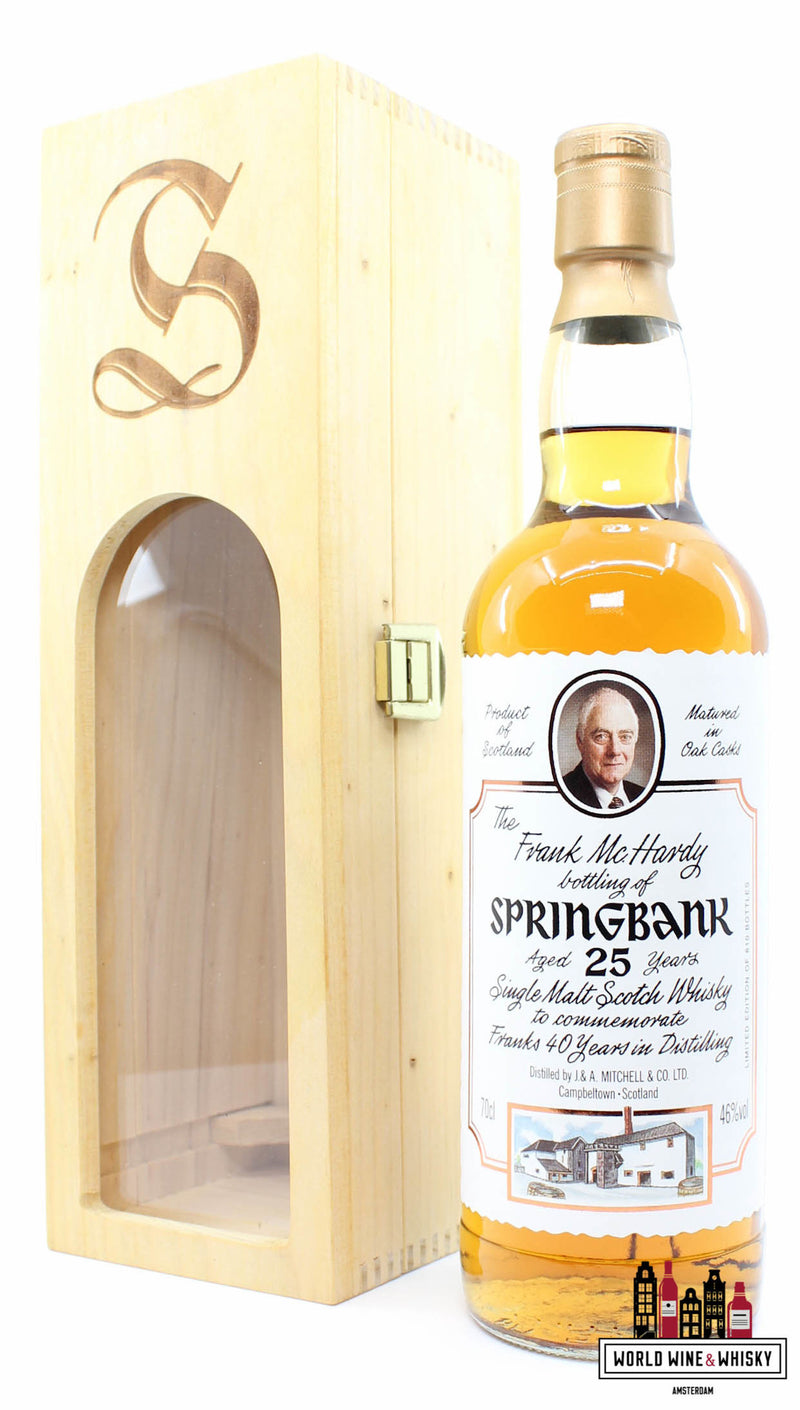 Springbank 25 jaar oud - Frank McHardy bottelt, 40 jaar distilleren 46% (1 van 610)