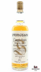 Springbank 27 Years Old 1967 1995 Big Golden "S" 46% 700ml