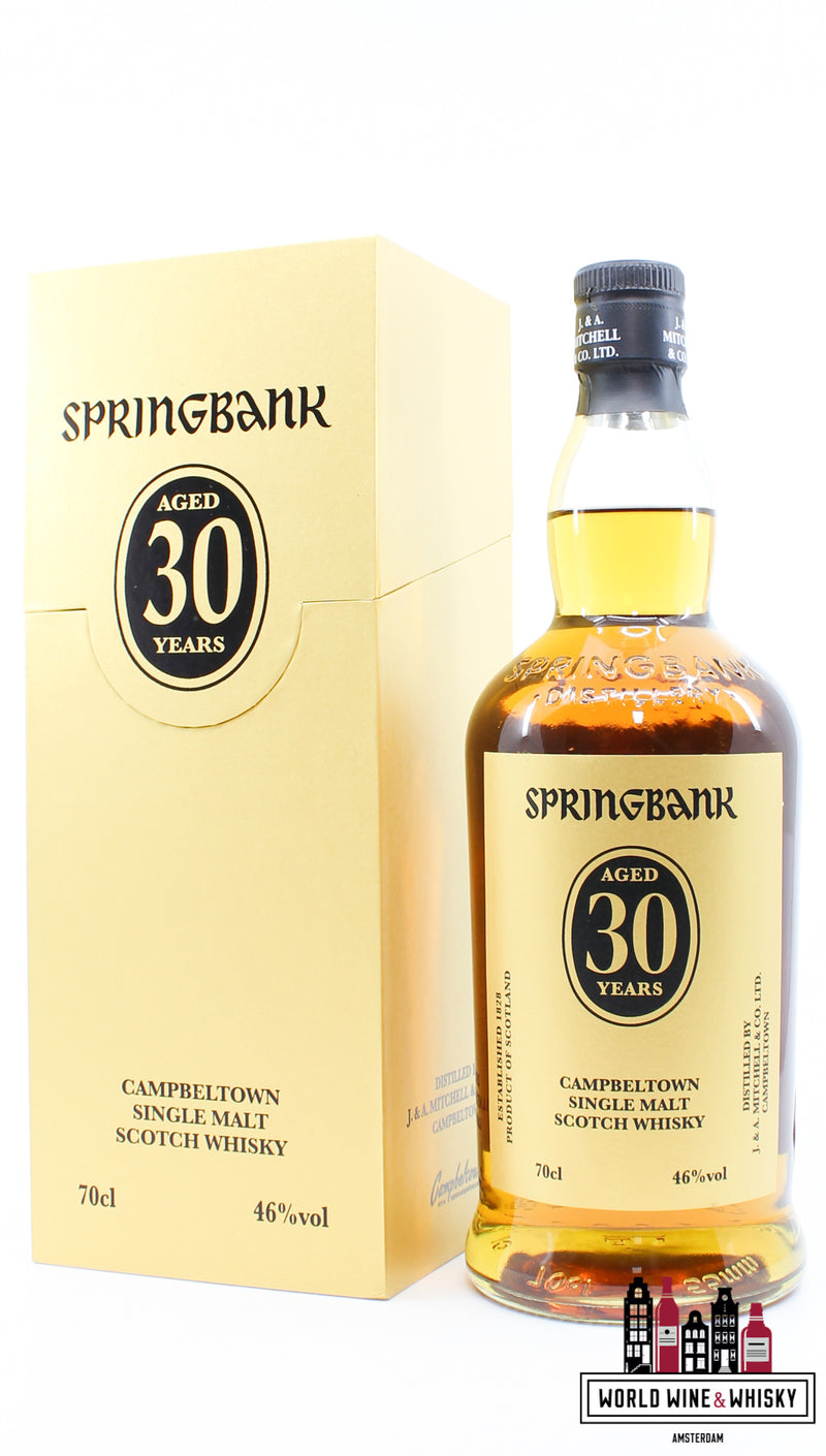 Springbank 30 Years Old 2022 - Beperkte release - Gouden editie 46% (1 van 1400)