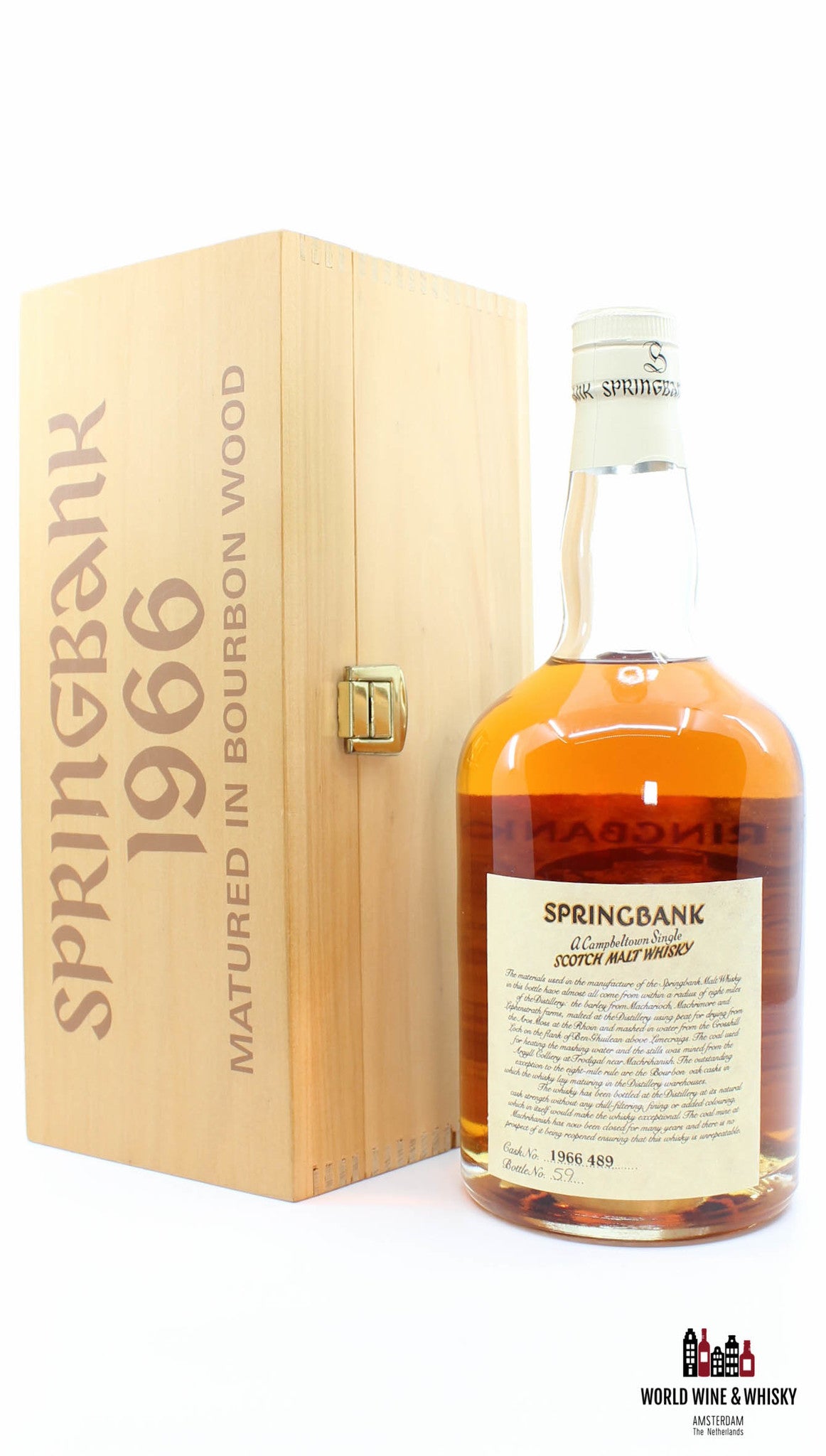 Springbank 31 jaar oud 1966 1997 - Lokale gerst - Vat 1966 489 52%