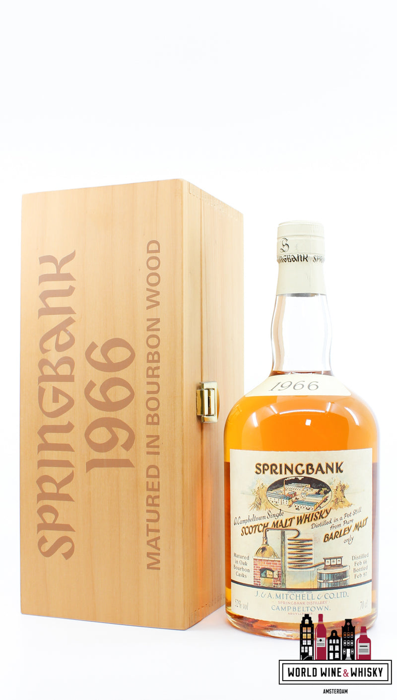 Springbank 31 jaar oud 1966 1997 - Lokale gerst - Vat 1966 476 52%
