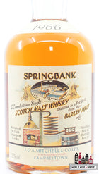 Springbank 31 jaar oud 1966 1997 - Lokale gerst - Vat 1966 476 52%