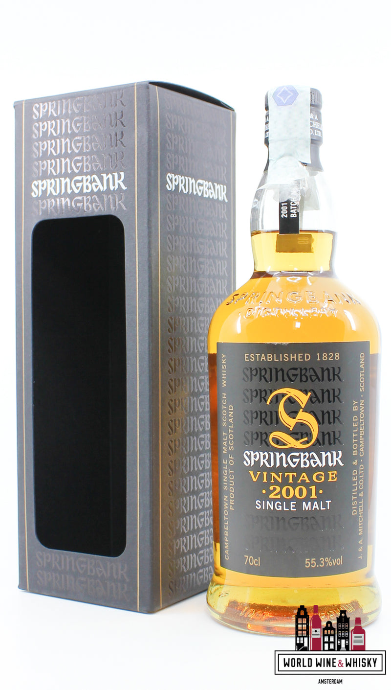 Springbank 8 jaar oud 2001 2009 - Vintage Batch 1 55,3% (1 van 6000)