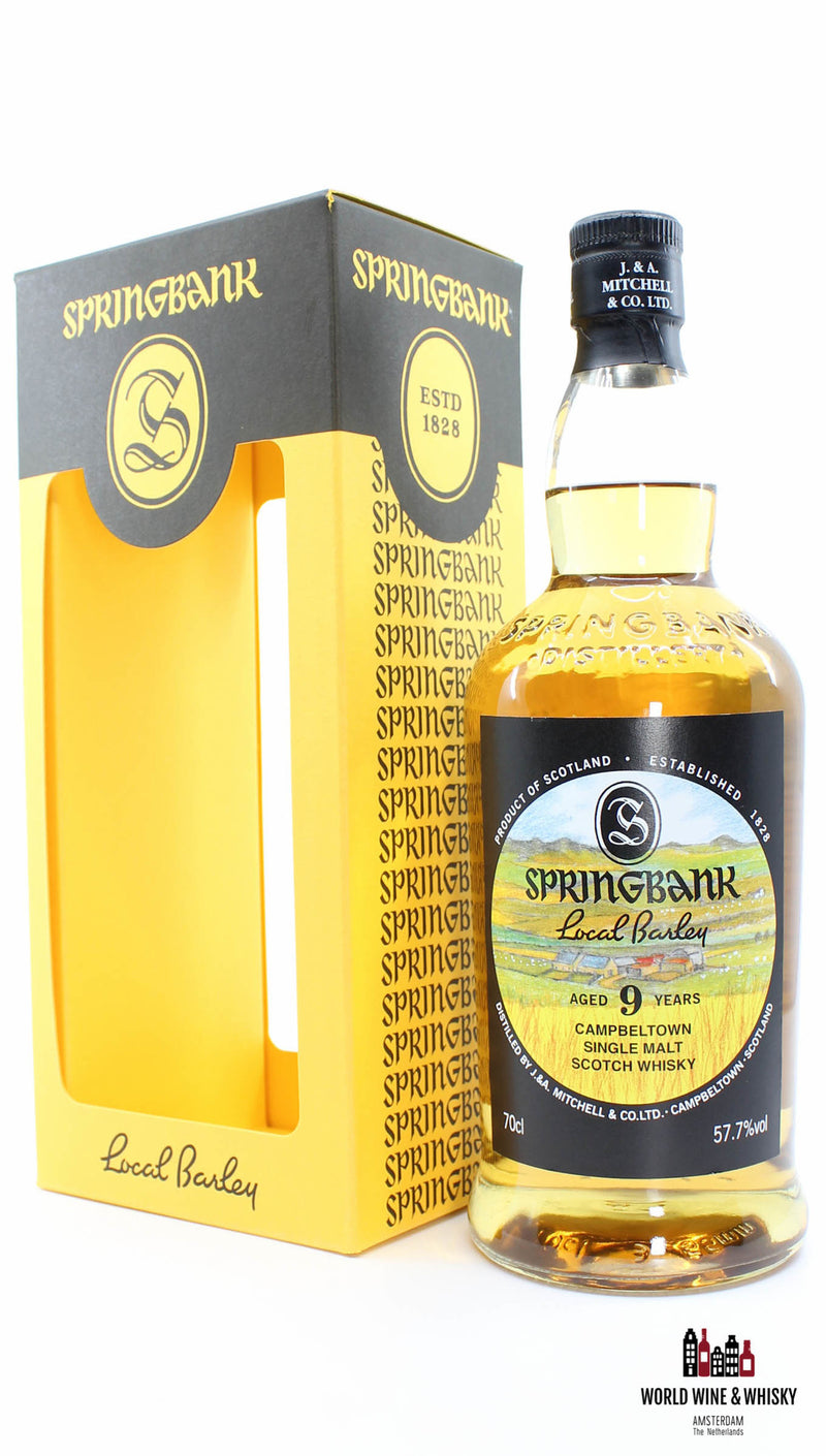 Springbank 9 jaar oud 2009 2018 - Lokale gerst 57,7% (1 van 9700)