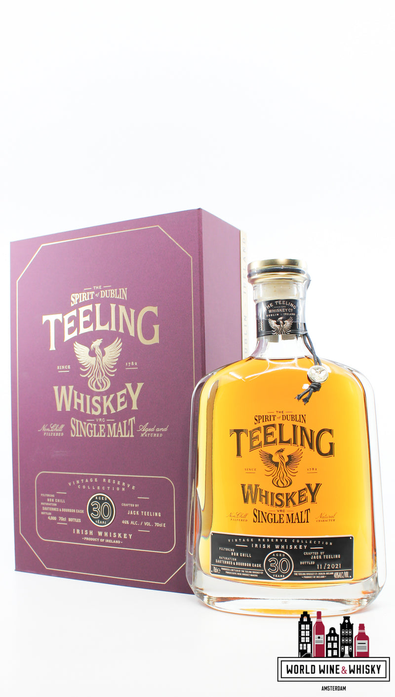 Teeling 30 Years Old 1991 2021 - Vintage Reserve Collectie 46% (1 van 4000)