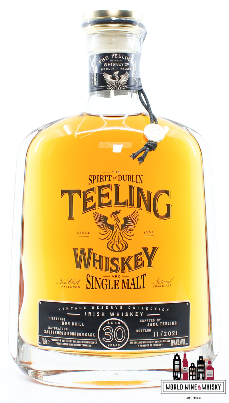 Teeling 30 Years Old 1991 2021 - Vintage Reserve Collectie 46% (1 van 4000)