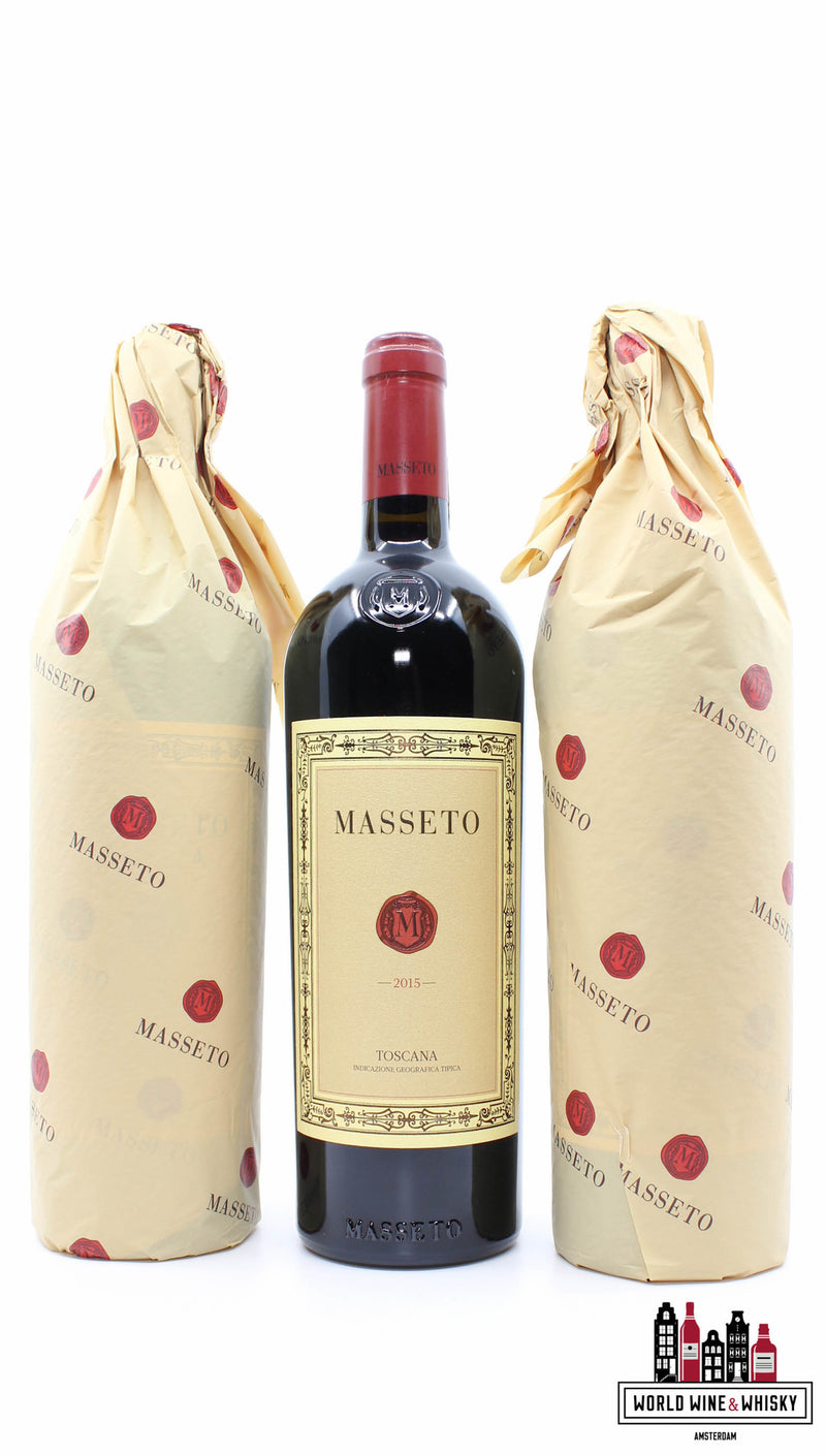 Tenuta dell Ornellaia Masseto 2015 (3 flessen OWC) - 100 Parker-punten