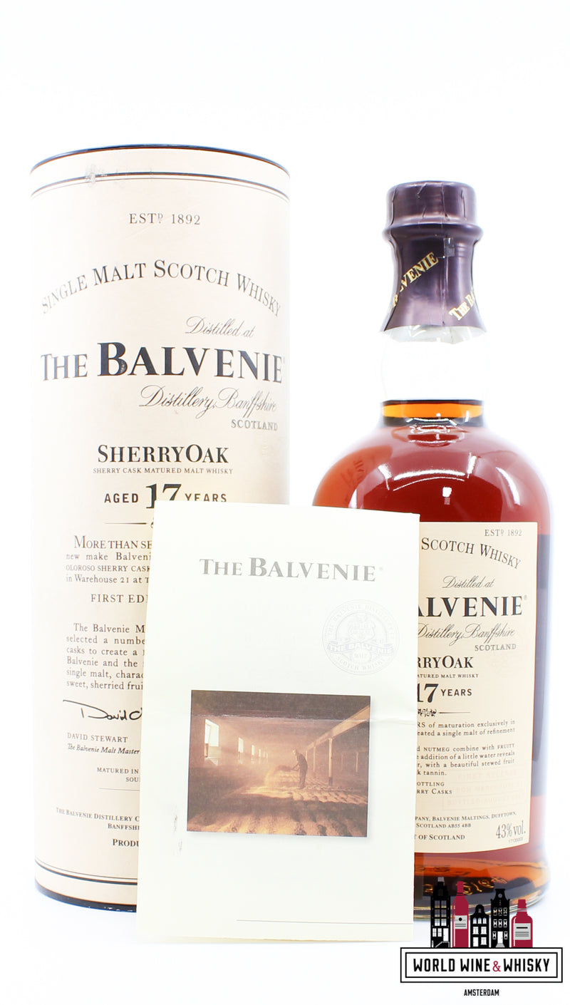 The Balvenie 17 Years Old 2007 - SherryOak - Eerste editie release - Warehouse 21 43%