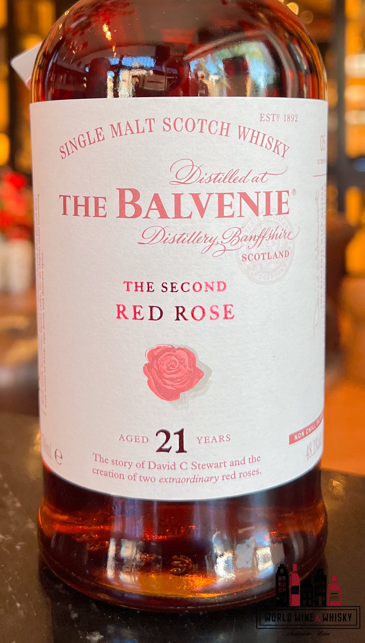 De Balvenie 21 jaar oud - De tweede rode roos 48,1%