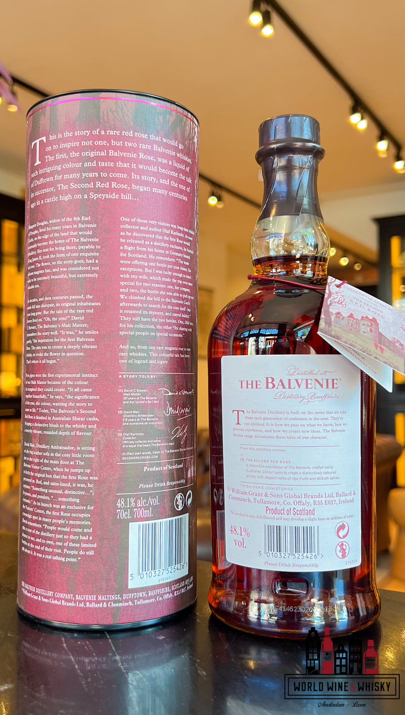 De Balvenie 21 jaar oud - De tweede rode roos 48,1%