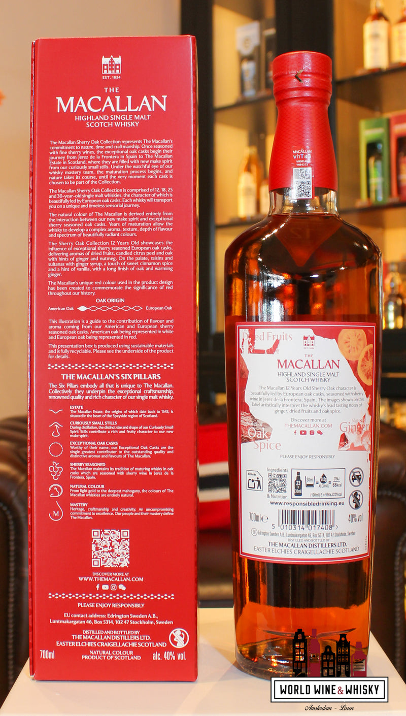 The Macallan 12 Years Old - Sherry Oak Collectie - Jaarlijkse release 2025 40%