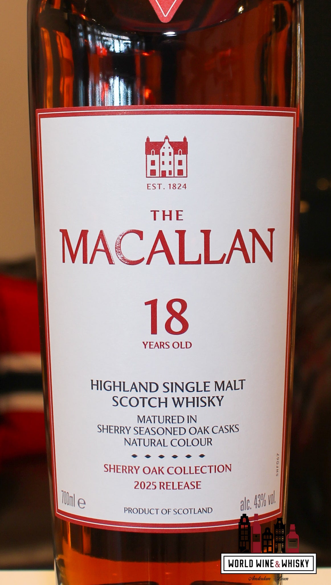 The Macallan 18 Years Old - Sherry Oak Collection - Jaarlijkse release 2025 43%