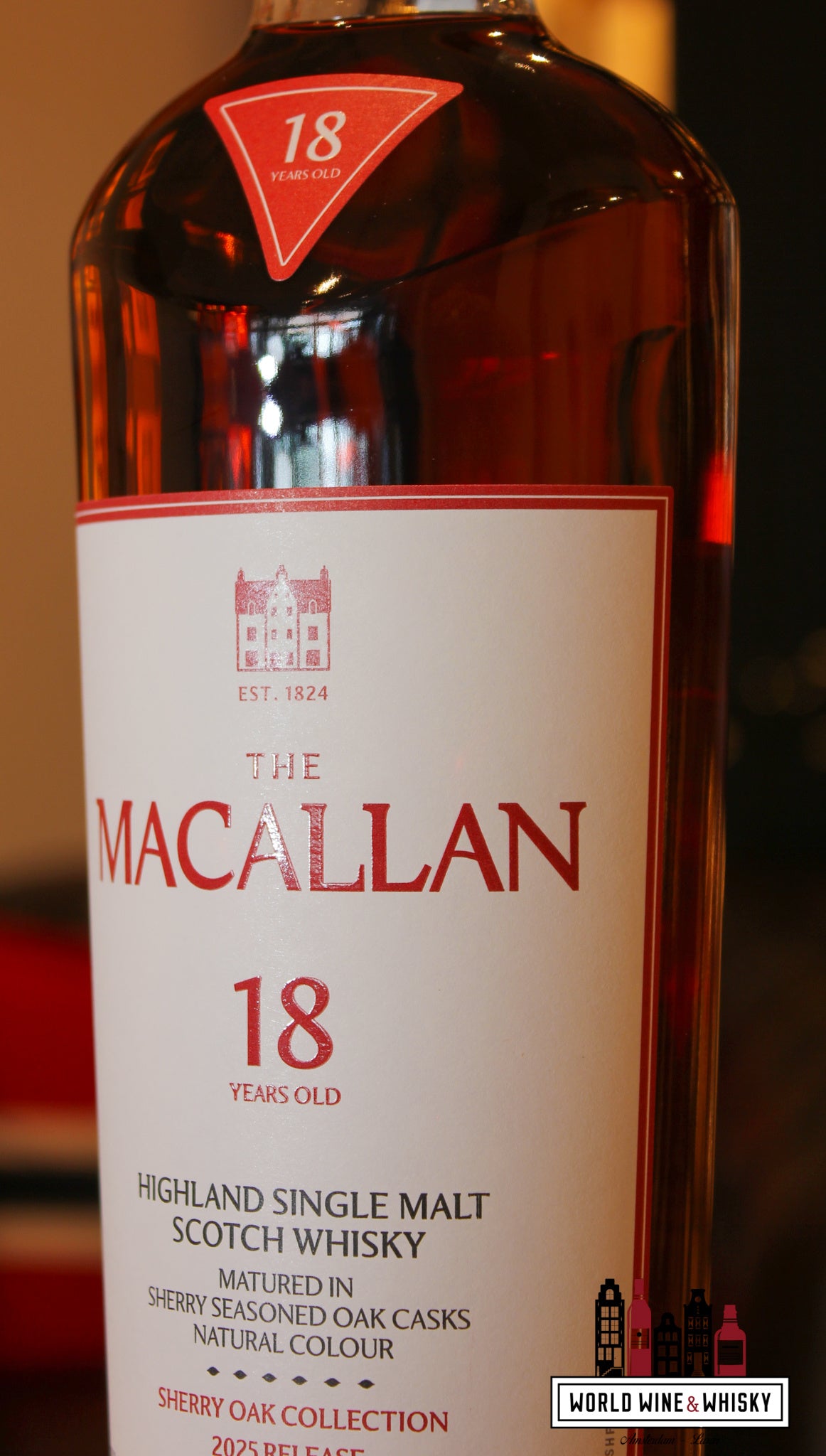 The Macallan 18 Years Old - Sherry Oak Collection - Jaarlijkse release 2025 43%