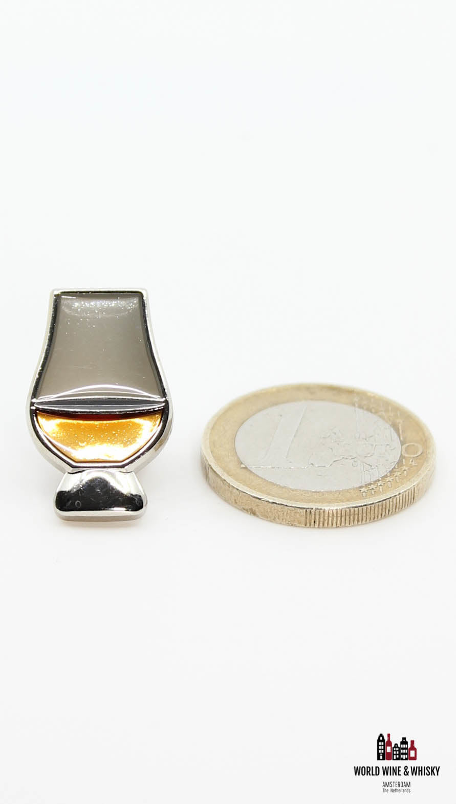Traditionele luxe whiskyglas badge-accessoire