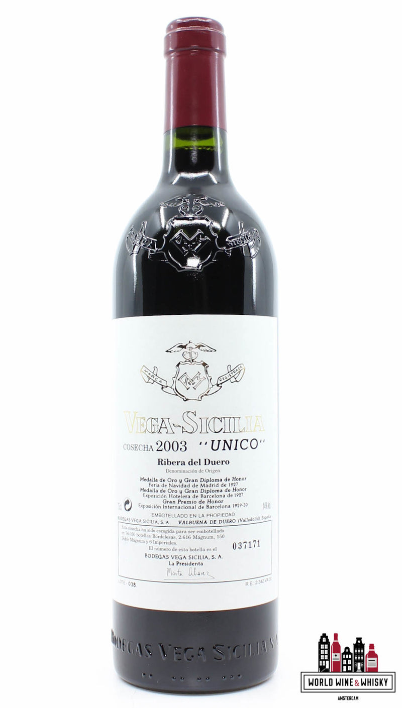 Vega Sicilia Unico - Ribera del Duero 2003 (in OWC)