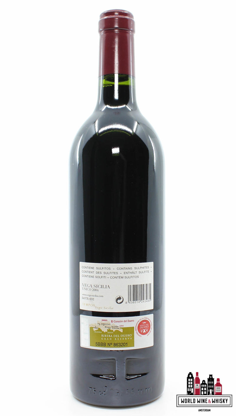 Vega Sicilia Unico - Ribera del Duero 2004 (in OWC)